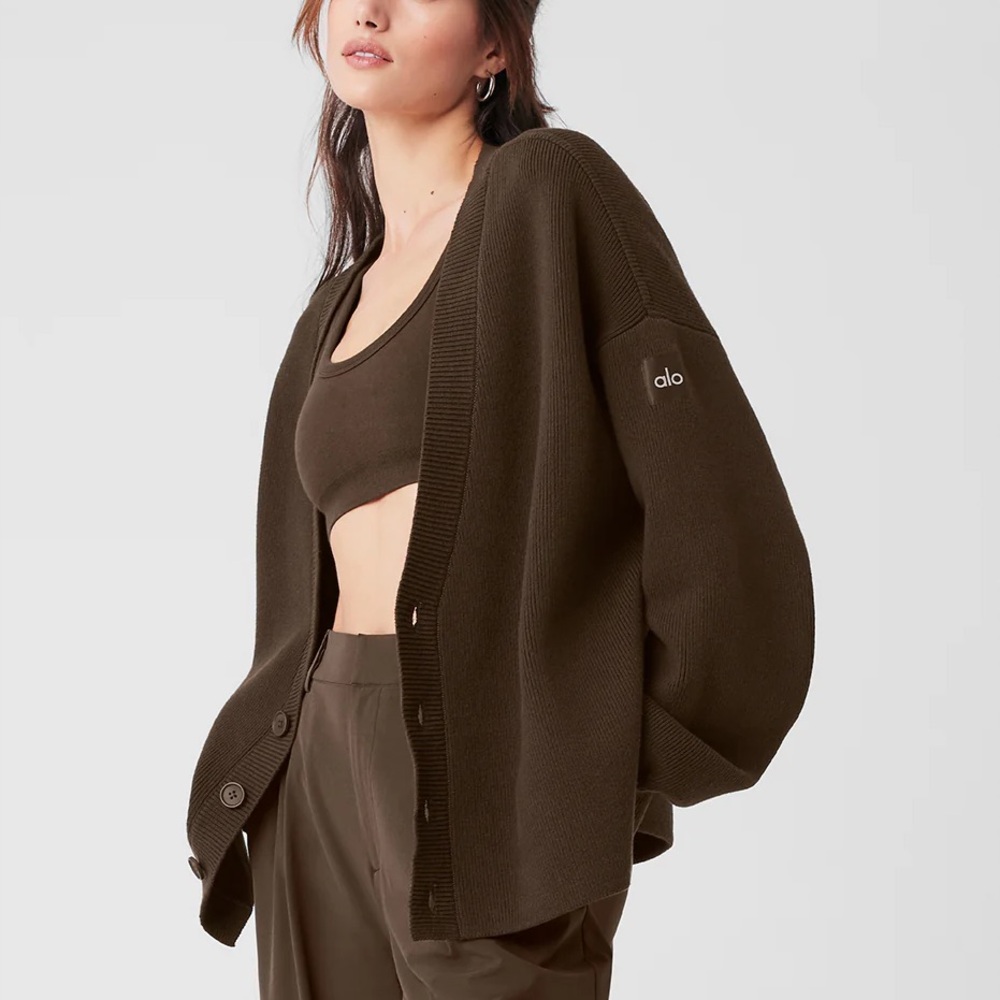 ALO Yoga scholar cardigan sweater